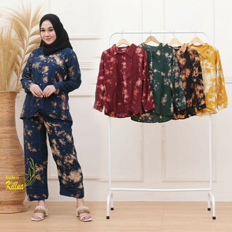 PIYAMA TIE DYE/STELAN/ONE SET RAYON