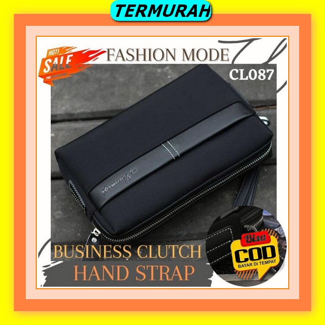 Pouch Tangan Handbag Dompet Tangan Coach Pria/Wanita Kulit Premium Quality Cl087 - Business Handstra
