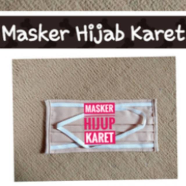 Masker Kain Hijab Karet