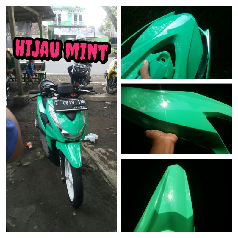 cat motor/mobil warna hijau mint 240ml