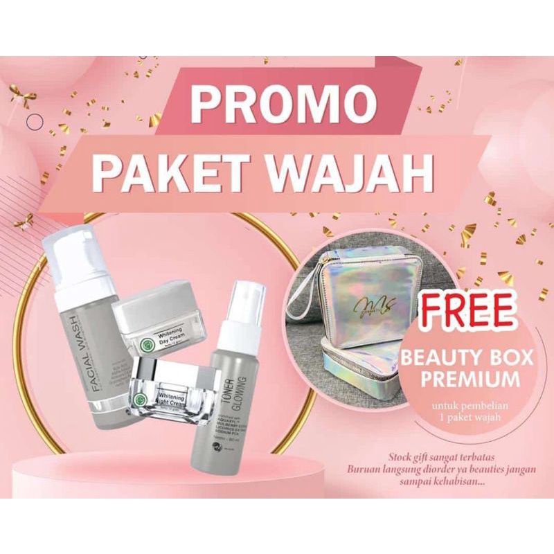 MSGLOW FREE GIFT BOX MAKEUP/TAS CANTIK