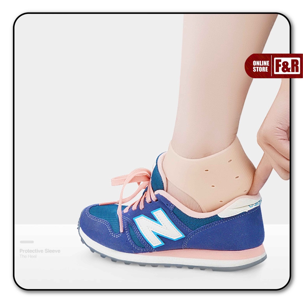 Bantalan Pelindung Tumit Anti Lecet Kaus Kaki Silikon Lembut Aksesoris Sepatu Heels