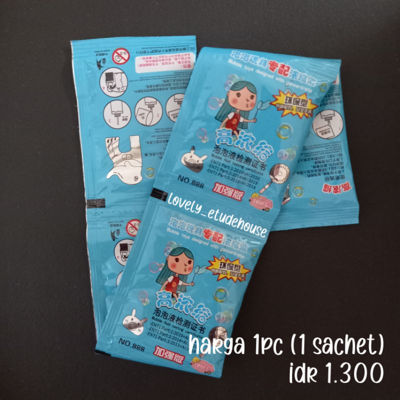 Bubble water concentrate 10ml | isi ulang camera bubble | isi ulang bubble gun | isi ulang gelembung
