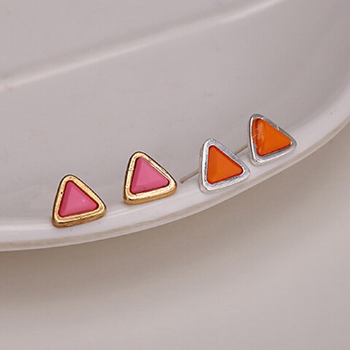 Hu Hu Hu Hu Hu Alat Bantu Pasang Kacamata♡ 6 Pasang / Set Anting Tusuk Bentuk Geometri Kecil Lucu Untuk Wanita