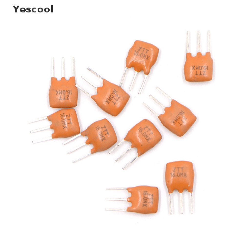 10pcs Resonator Keramik 3 Pin 16.0MHz