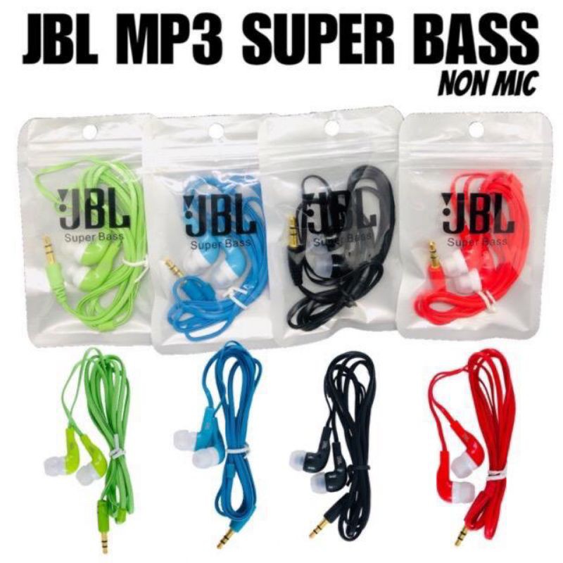 HEADSET JBL MP3 HANDSFREE JBL WARNA MP3 EARPHONE WARNA WARNI JBL MP3