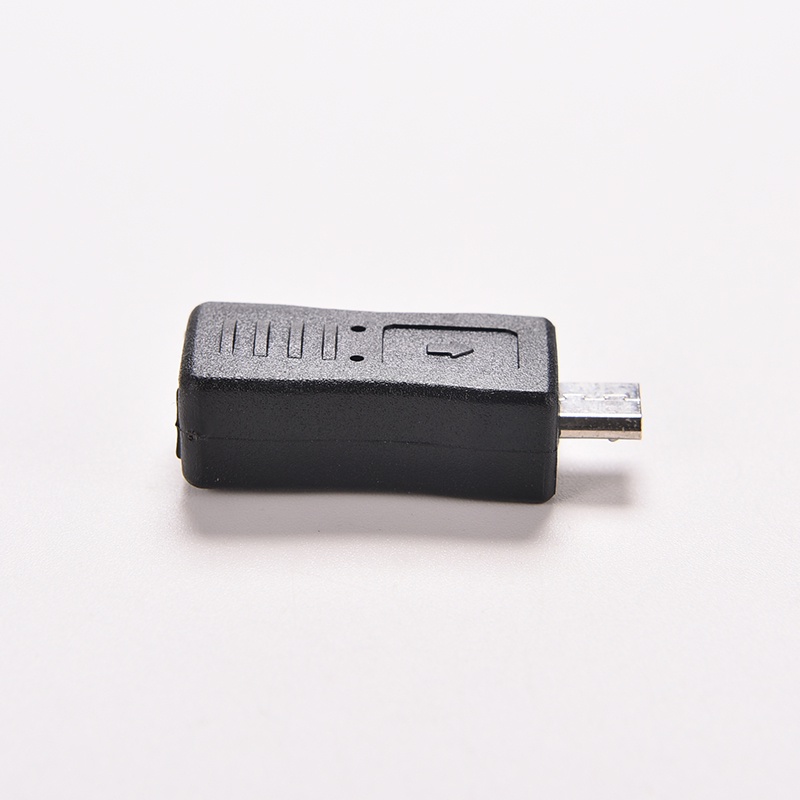 (LUCKID) 1pc Adapter Konverter Charger / Data Mini USB Female Ke Micro USB Male F / M