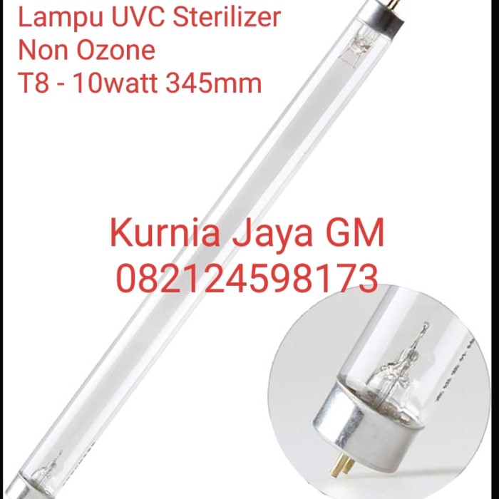 LAMPU UVC STERILIZER 10 WATT GERMICIDAL T8 NON OZONE / UVC TANPA OZONE