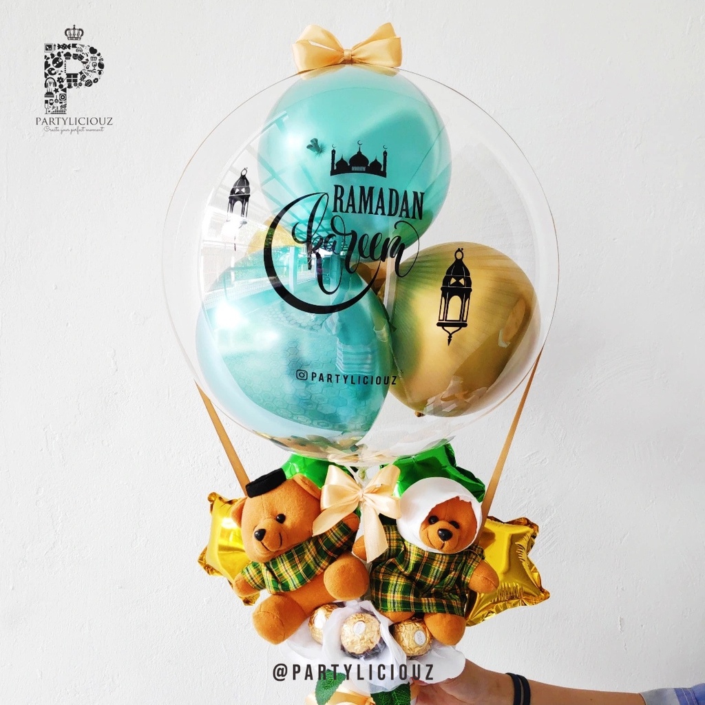 

FERRERO ROSE & 2 TEDDY BEAR MUSLIM - PARCEL LEBARAN HAMPERS LEBARAN HADIAH LEBARAN HADIAH IDUL FITRI