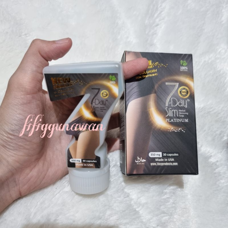 7-Day 7Day /7 Day Slim Original / 7 Day Slim Platinum Jamin Original 100% - seven day slim platinum asli - jamu diet - seven days slim - sevendays slim platinum - 7dayslim - 7day slim - 7days slim platinum collagen - 7 day whitening - 7 day whitening skin