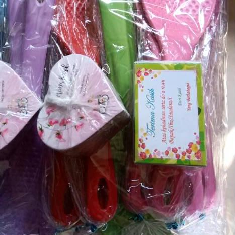 ֍ ISI 100 PCS SOUVENIR CENTONG NASI + KARTU UCAPAN ♕