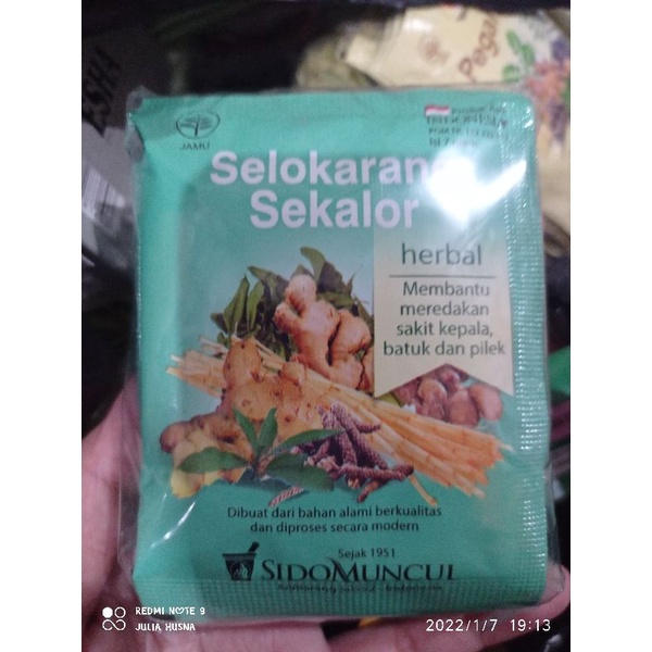

Jamu serbuk selokarang sekalor sidomuncul
