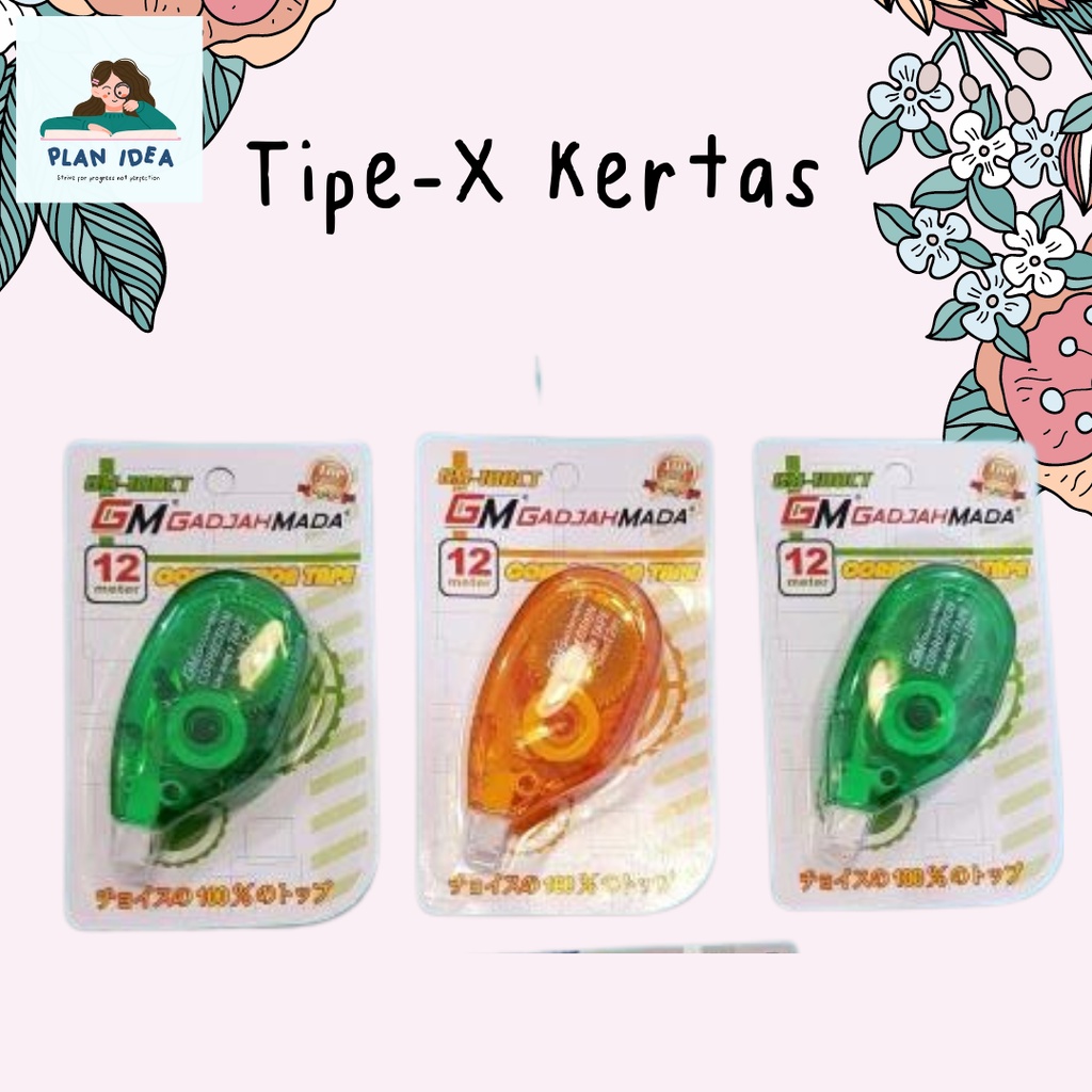 

Tipe Ex Kertas Gadjah Mada Murah 12M/Correction Pen