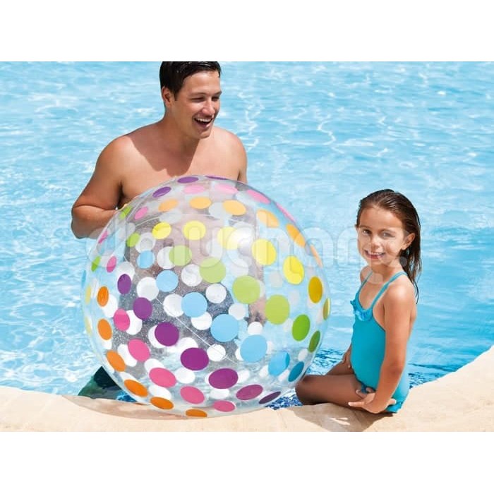 SUPER SALE Bola Pantai Jumbo 107 cm / Mainan Bola Besar Beach Ball INTEX 59065