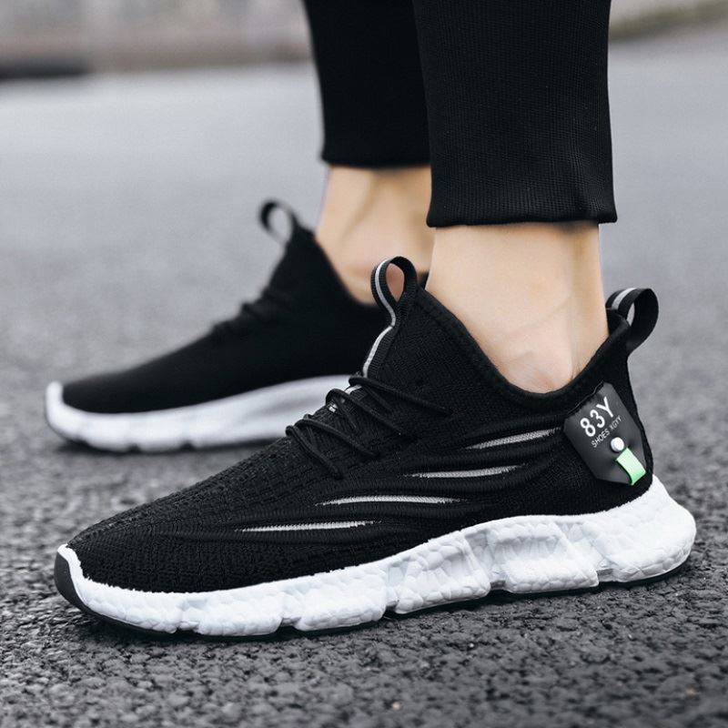 BJS57 - BLACK/GRAY/GREEN - Sepatu Sneakers Olah Raga Pria Modis SEPATU PRIA SNEAKERS COWOK LAKI-LAKI TALI FLAT FASHION IMPORT TERMURAH TERLARIS TERBARU BAGSTORE JAKARTA JSS57