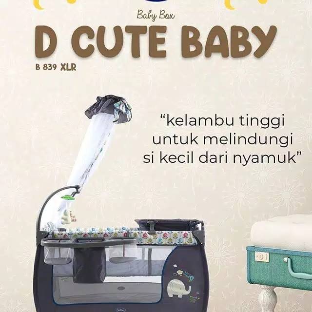 Box Pliko tempat tidur bayi Pliko D Cute Baby B839XLR Makassar