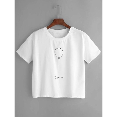 MYSTIQUE.ID-BAJU KAOS BALOON DREAM UP T-SHIRT LUCU DAN AESTHETIC