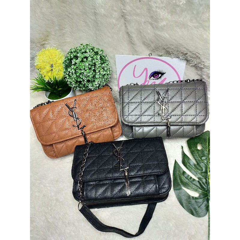 TAS YSL RANTAI KOMBINASI TALI BAHAN