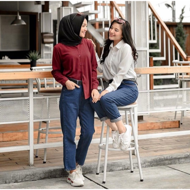 PROMO !!!  BASIC TOP / KEMEJA WANITA-2