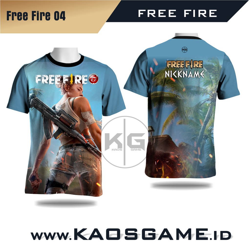 Kaos FREE FIRE Shopee Indonesia