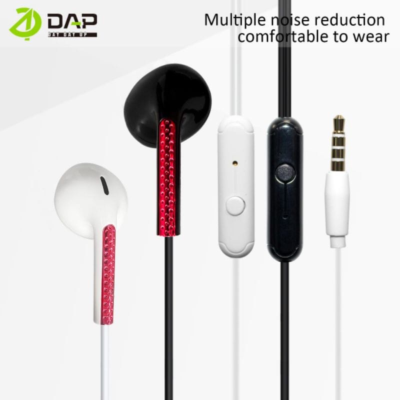 Headset DAP DH-F2 Packing Plastik Handsfree DAP DH-F2 Packing Plastik Earphone DAP DH-F2 STEREO ORIGINAL Packing Plastik