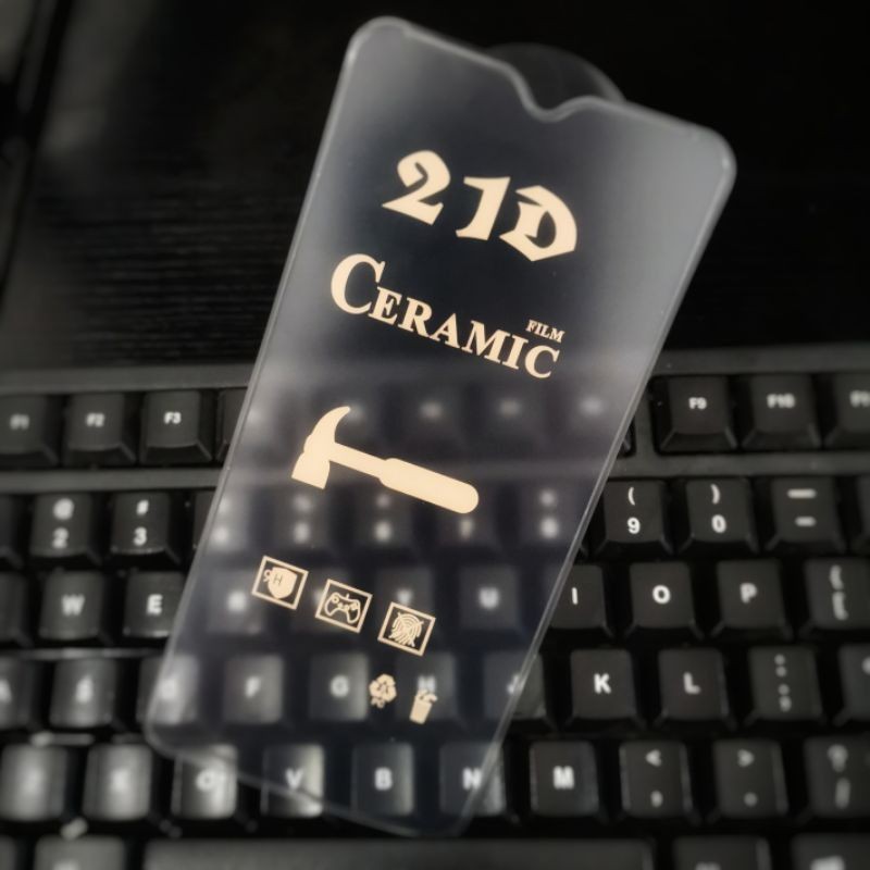 Tempered Glass Ceramic 21D Full Oppo A1K/A11K/A3S/A5S/A7/F7/F9/F11/F1S/A37/NEO 9/A39/A57/A57 2022/A59/A83/A91 - Antigores Full cover Anti Glare
