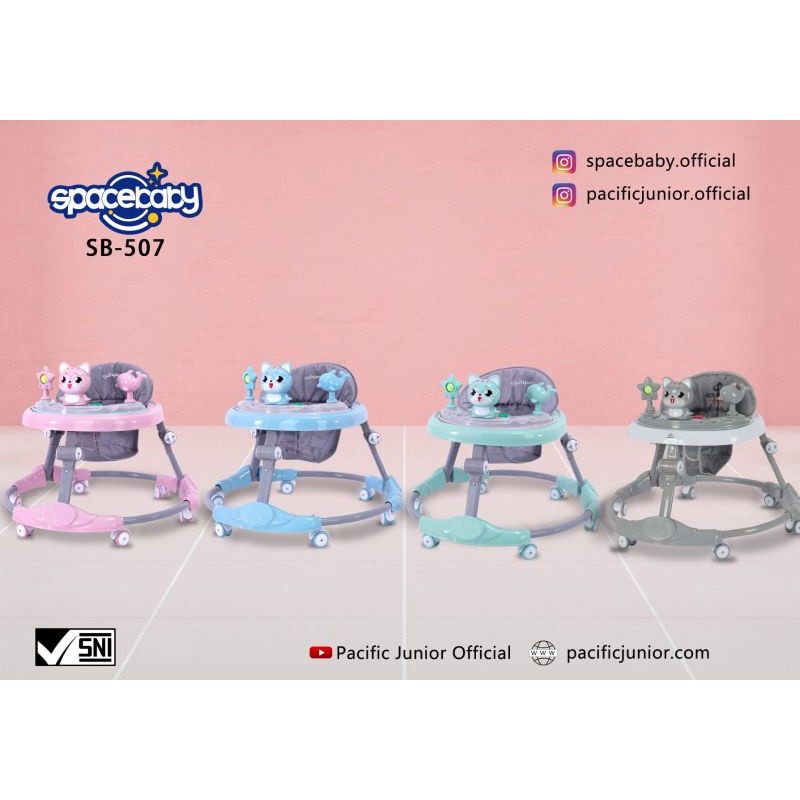 SpaceBaby Smartstar Family Baby Walker Lucu