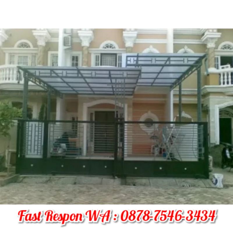 KANOPI RUMAH MINIMALIS CANOPY ATAP SPANDEK PASIR KANOPI ATAP ALDERON MURAH BERKUALITAS