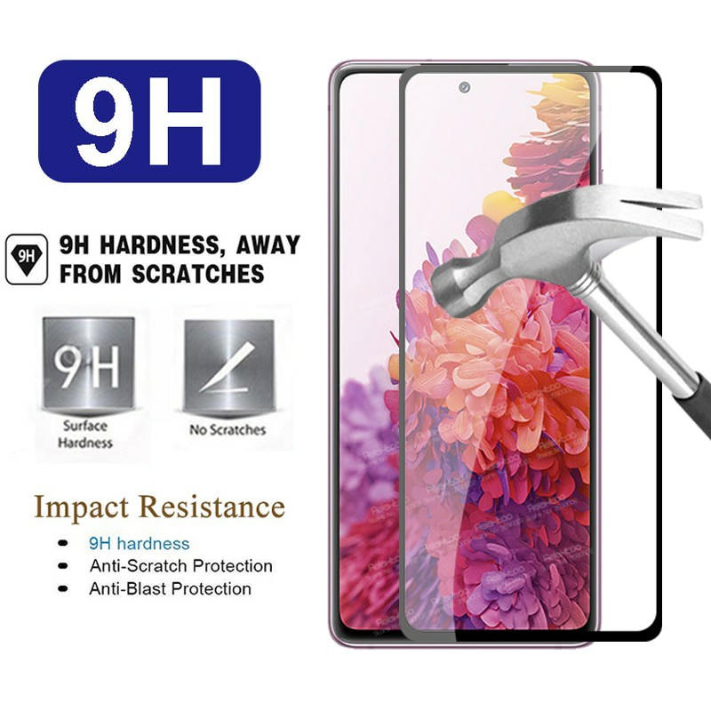 Tempered glass Samsung NOTE 10 LITE S10 LITE S20 FE A32 A52 A72 A22 S21 FE A14 M52 M32 M62 A23 A33 A53 A73 A52S S22 S23 Plus A34 A54 A24 full lem glue anti gores kaca