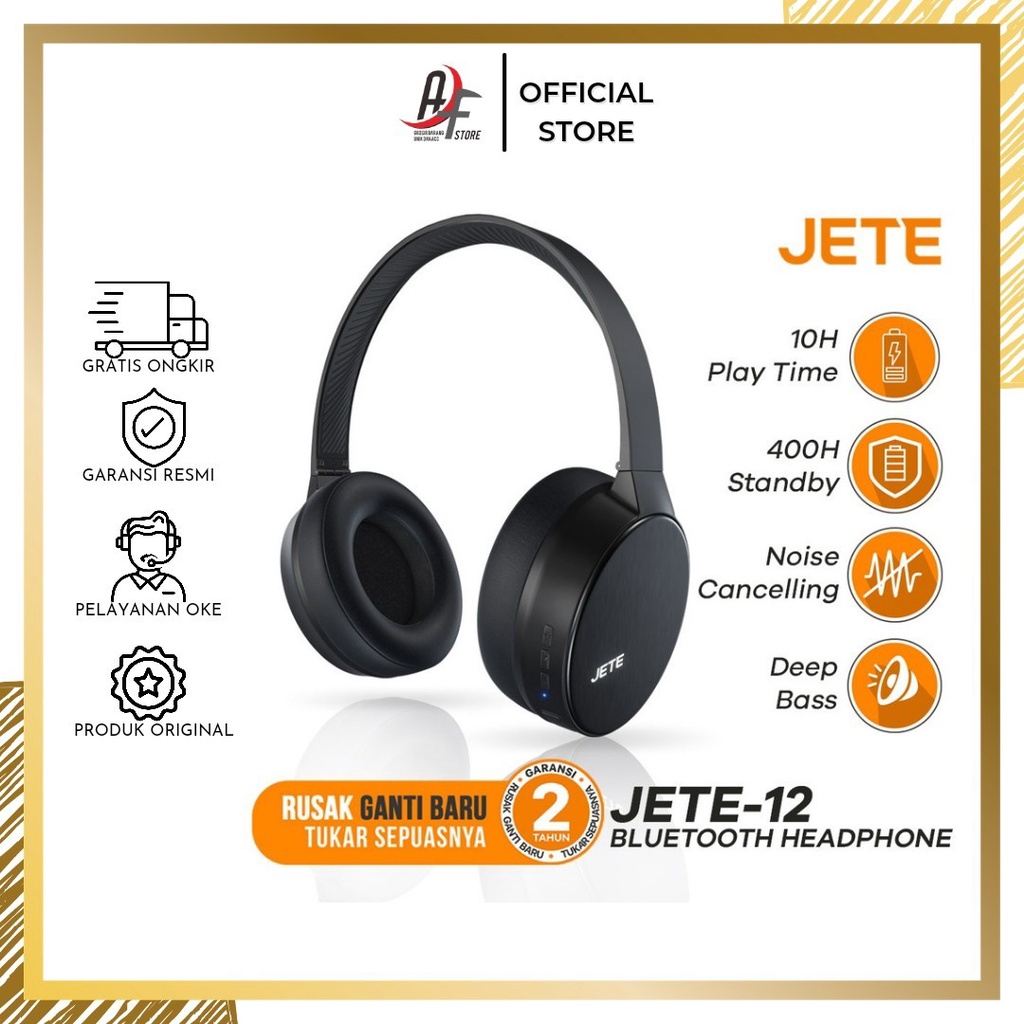 Headset Handsfree HF Bluetooth Jete 12 Murah