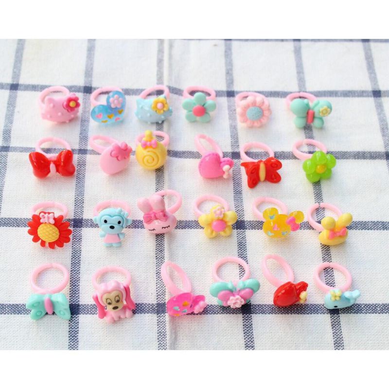 CPC02 Cincin Plastik Fancy Mix Glossy 1pc