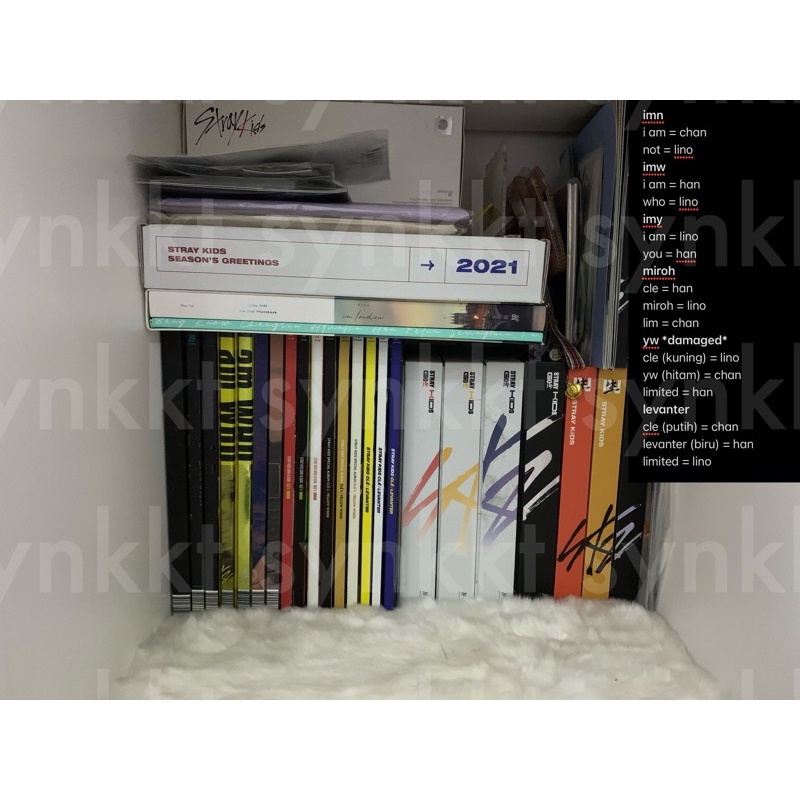 stray kids album only mixtape i am not who you imn imw imy cle series miroh yellow wood levanter lim