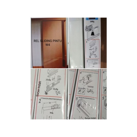 Rel Pintu Geser w4 rel pintu kamar geser pintu sliding Murah