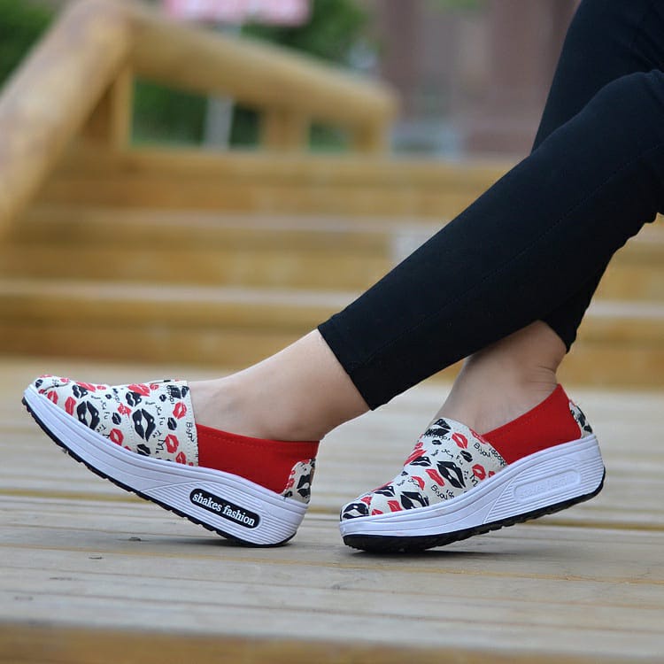 SHOEGALLERY LV0116 &quot;FREE BOX&quot; Sepatu Sneakers Wanita Pansus Lolipops Import