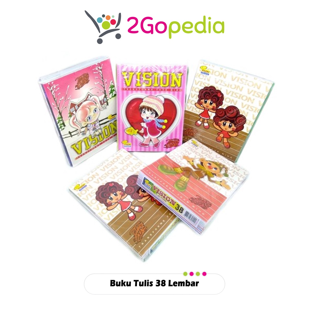 

Grosir Buku Tulis 38 Lembar Vision (1 Pcs)