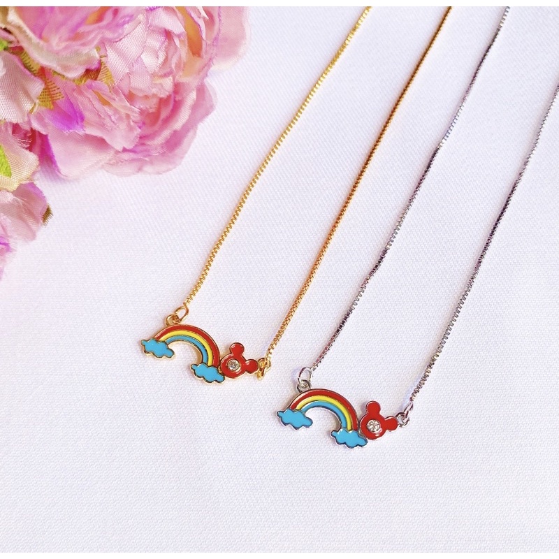 Kalung Gempita Rainbow Lapis Emas