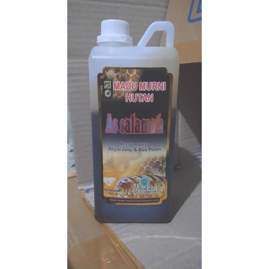 

Madu Murni Hutan As Salamah 1000 ml mengandung Royal Jelly dan Bee Polen 1 Lt