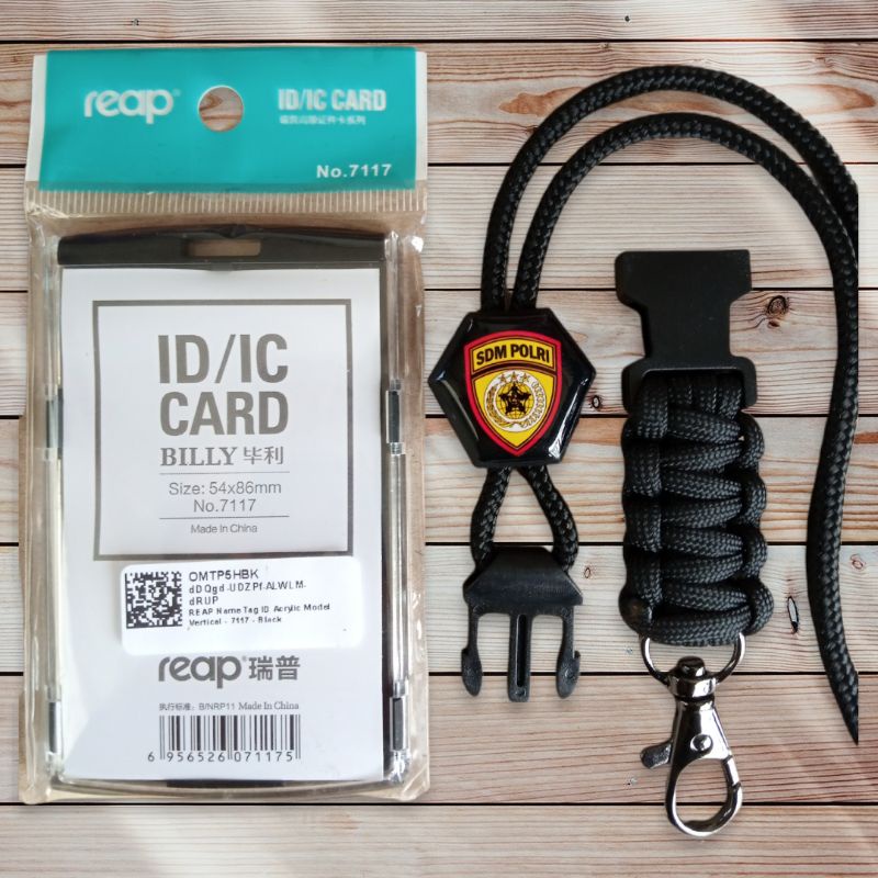 

RK TALI LANYARD ID CARD KEPOLISIAN LOGO SDM POLRI