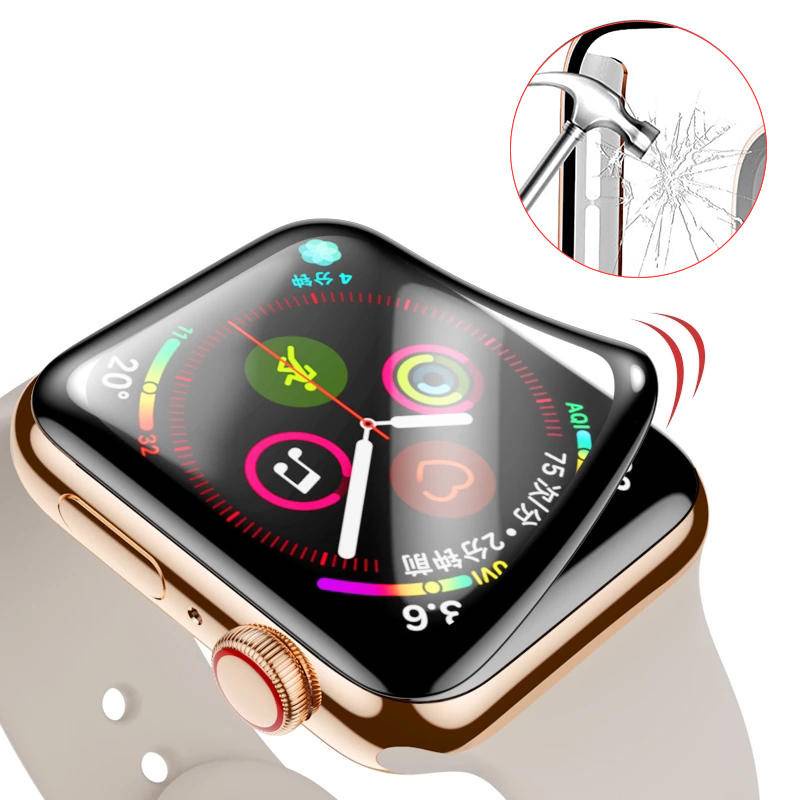 (Not Tempered Soft glass) film for Iwatch 1/2/3/4/5/6/7/SE 41MM 45MM Waterproof screen protector for apple watch 38MM 40MM 44MM 42MM