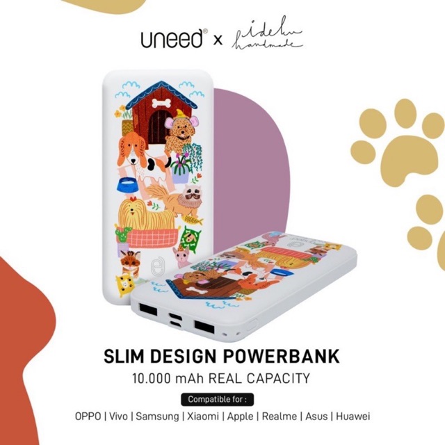 [BNIB] UNEED x Ideku Handmade Limited Edition Powerbank Anabul 10.000mAh