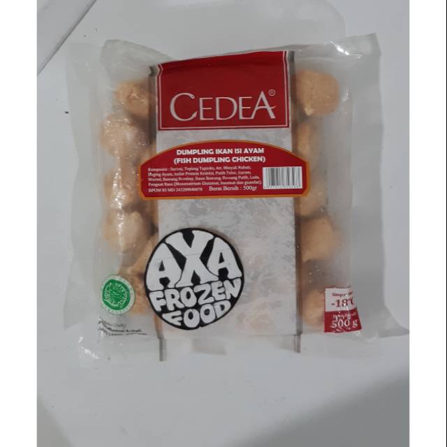

fish dumpling chicken cedea 500gram halal
