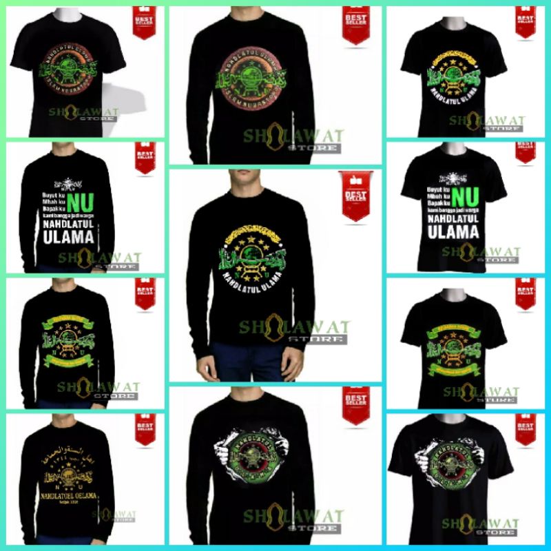 [PROMO MURAH 120RB 3PCS] TERLARIS KAOS NU NAHDLATUL ULAMA/KAOS PRIA DEWASA NU/KAOS BAJU NU NAHDLATUL