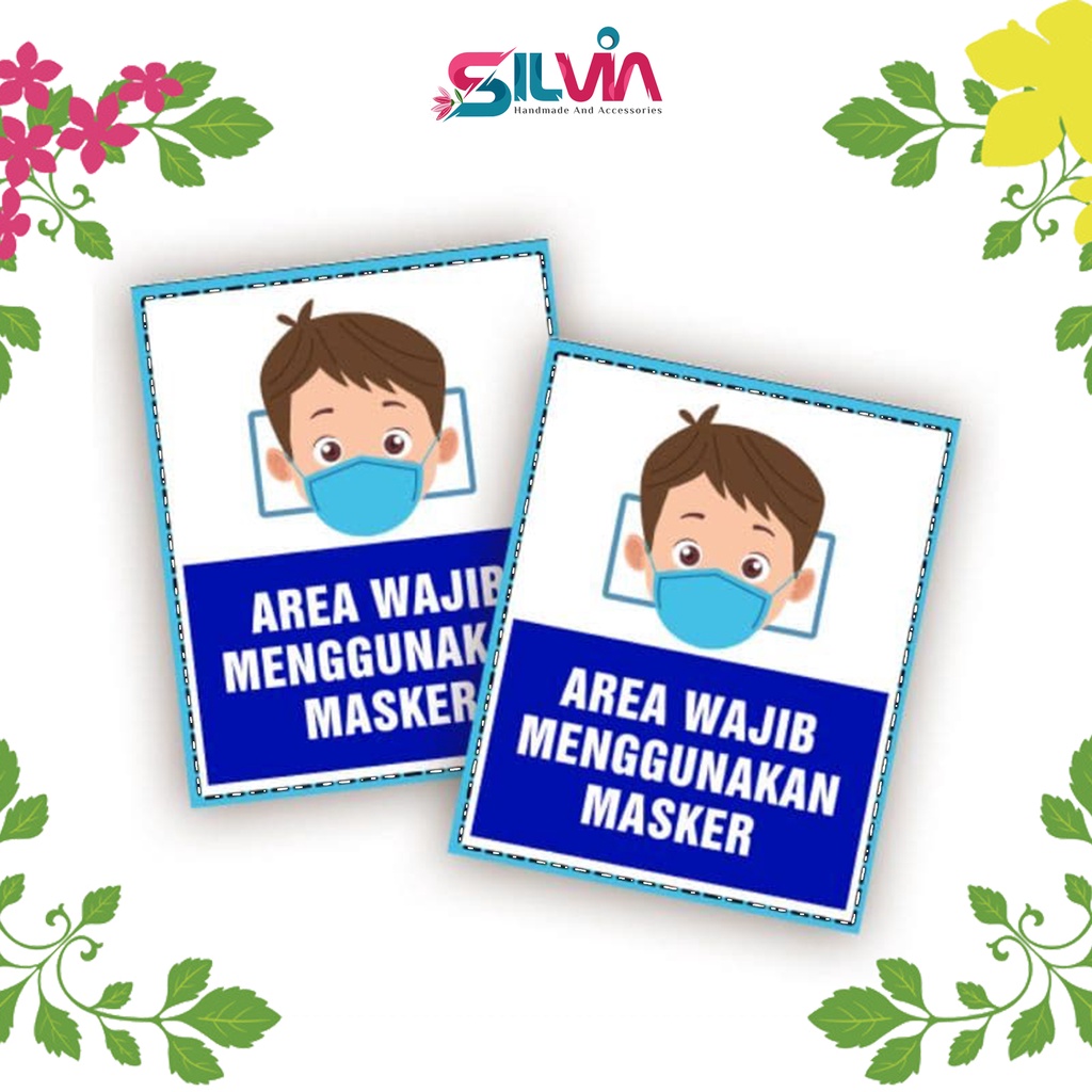 Jual STIKER WAJIB MASKER | Shopee Indonesia