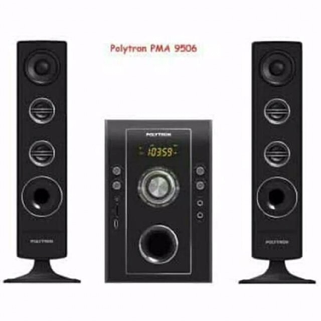 Speaker aktif Polytron PMA-9506. bisa karaoke, USB, Bluetooth-4