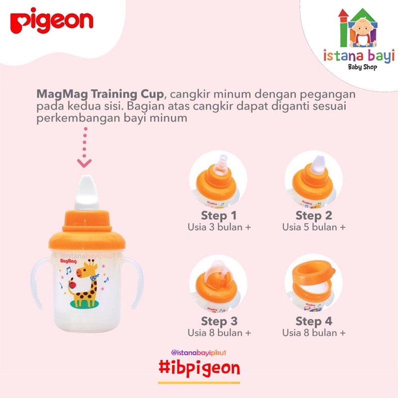 Pigeon Mag Mag All in 1 Training Cup - Botol minum Anak