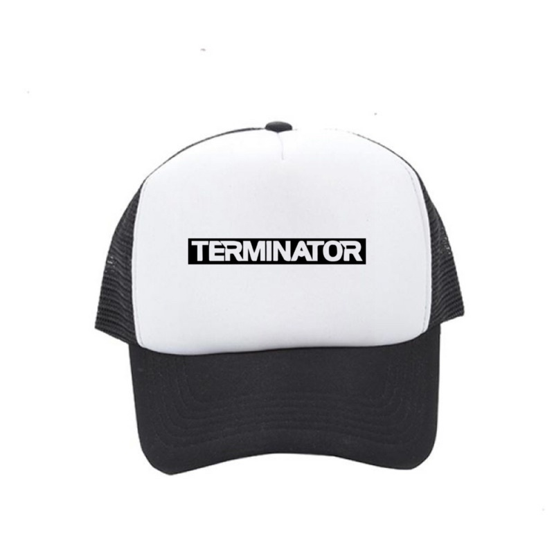 Topi Trucker TERMINATOR - HITAM PUTIH