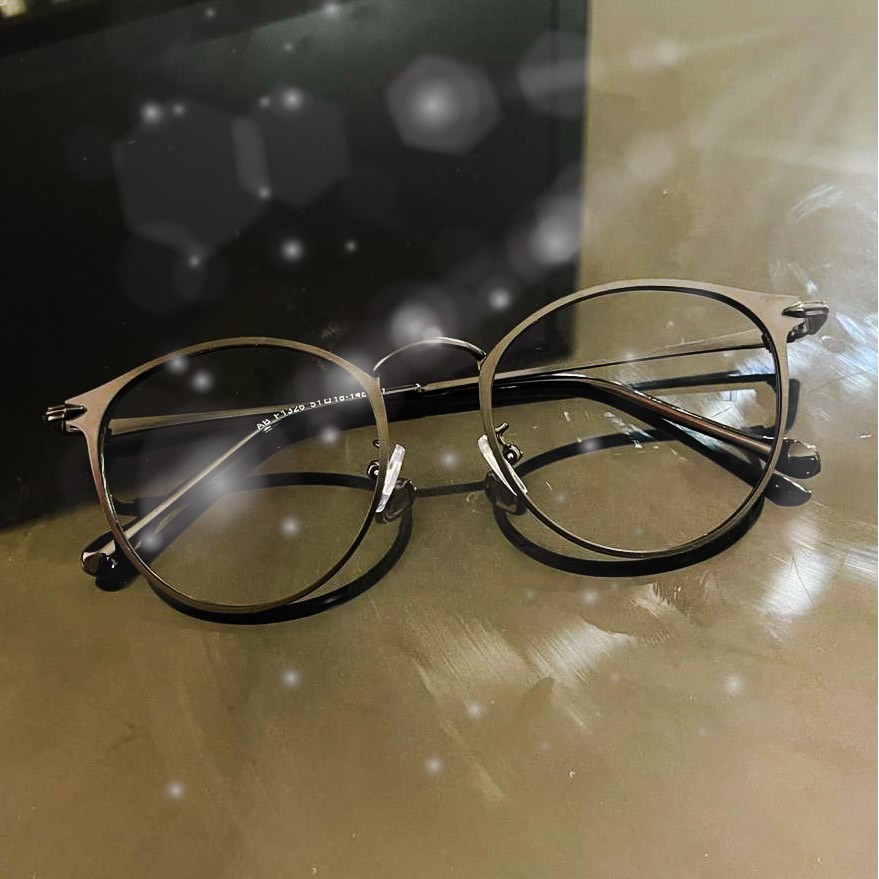 FREE BOX DAN LAP KACAMATA PHOTOCROMIC 1326 WANITA PRIA TERBARU FRAME TITANIUM OPTIK FASHION VINTAGE