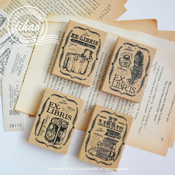 

Lihaopaper Ex-libris Rubber Stamps