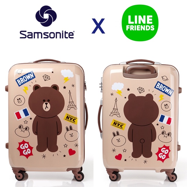 samsonite line friends luggage