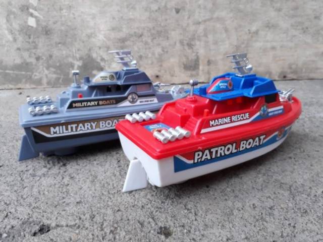 mainan anak edukatif - marine patrol boat - perahu edukasi - kreatif